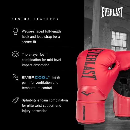 Miniatura 3 de Everlast Guantes de boxeo Elite 2 Rojo