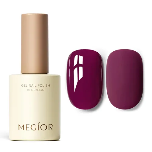 Miniatura 91 de MEGIOR Esmalte de uñas de gel blanco de 0.5 fl oz, color blanco antiguo, secado con luz UV, esmalte de gel francés, arte de uñas, salón de manicura