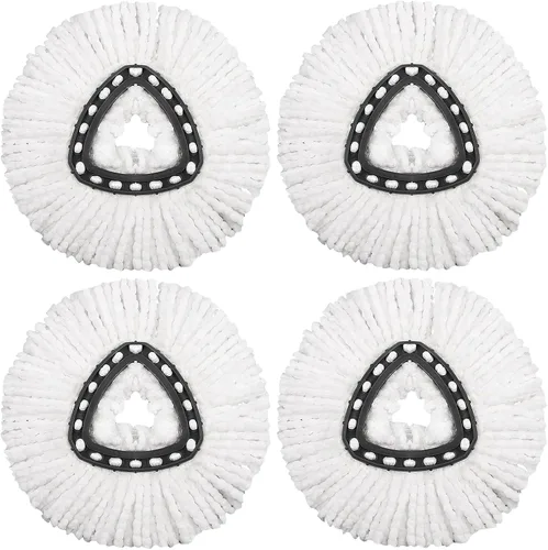 Miniatura 9 de Mango de repuesto de trapeador giratorio de 4 secciones, mango de trapeador compatible con mopa giratoria Ocedar, 2.5 a 5 pies, fácil limpieza