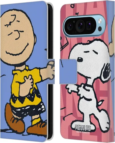 Miniatura 23 de Head Case Designs Officially Licensed Peanuts Snoopy & Woodstock 2 Halfs and Laughs Leather Wallet Case Compatible with Google Pixel 8 Snoopy