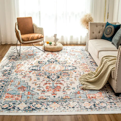 Miniatura 16 de VK VK·LIVING Tapete para la entrada de 2 x 3 pies, pequeño, bohemio, para baño, respaldo antideslizante, felpudo, de interior, puerta delantera