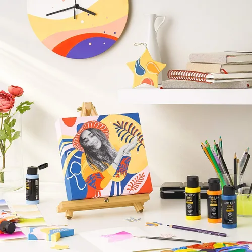 Miniatura 7 de ARTEZA Juego de pintura acrílica para manualidades, pintura acrílica a base de agua, pinturas artísticas con acabado mate, suministros de arte