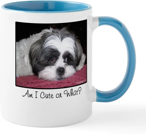 Miniatura 22 de CafePress Cute Shih Tzu Dog Mugs - Taza de café de cerámica de 11 oz (11.0 fl oz)