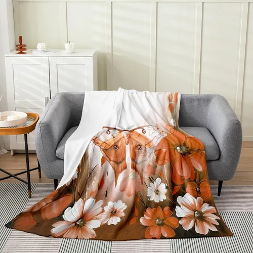 Miniatura 25 de Erosebridal Manta de abeja de 40 x 50 pulgadas, manta de sherpa cálida con estampado de animales 3D para sofá de cama, manta de microfibra suave