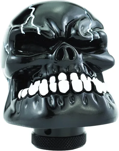 Miniatura 8 de Pomo de palanca de cambios de resina de calavera para automóvil, pomo de palanca de cambios de transmisión brillante para la mayoría de vehículos