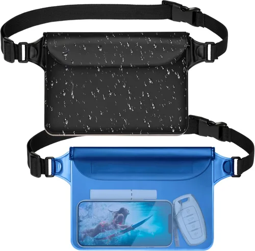 Miniatura 21 de F-color Riñonera impermeable – Cruise Essentials 2026 – Bolsa impermeable con correa ajustable en la cintura, bolsa seca enrollable con triple