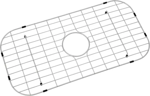 Miniatura 9 de LQS Rejilla de fregadero y rejilla inferior del fregadero, protector de fregadero para fregaderos de cocina de acero inoxidable de 19 1/16 x 13 3/4