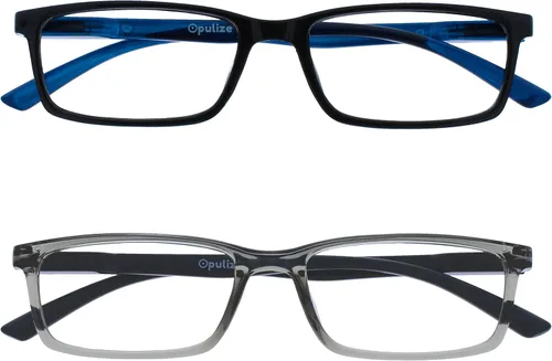 Miniatura 11 de OPULIZE SEE Gafas de Lectura con Bloqueo de Luz Azul para Mujeres y Hombres, Marco Estrecho, Bisagras de Resorte, Gafas para Computadora