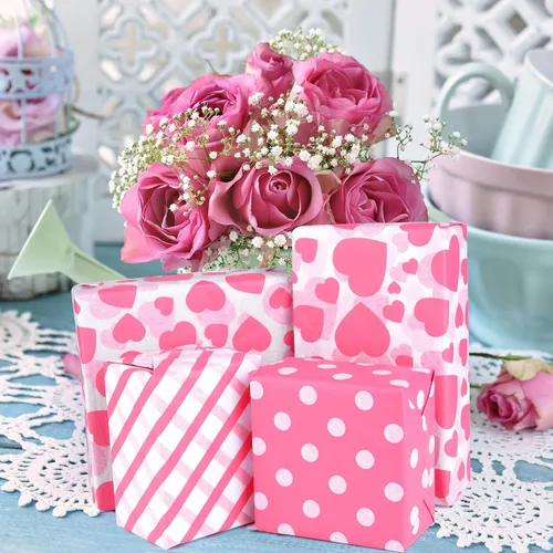 Miniatura 6 de PLULON 60 hojas de papel de seda rosa de San Valentín a granel, para bolsas de regalo, hojas de papel de seda para el hogar, cocina, manualidades