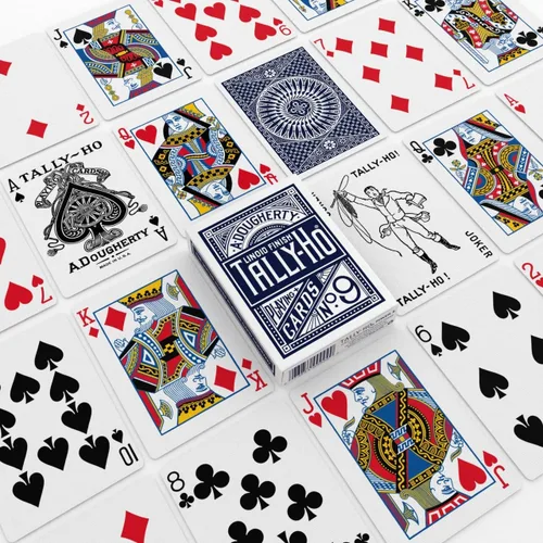 Miniatura 7 de Tally Ho Cartas de juego con espalda circular (el color puede variar)