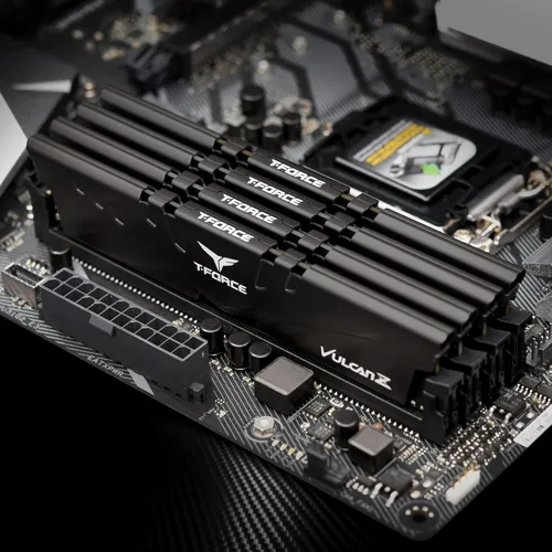 Miniatura 2 de TEAMGROUP T-Force Vulcan Z DDR4 16GB Kit (2x8GB) 3200MHz (PC4-25600) CL16 Módulo de memoria de escritorio Ram Negro TLZBD416G3200HC16FDC01