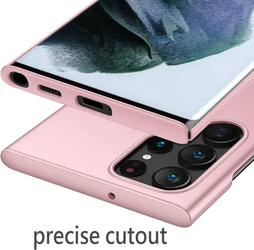 Miniatura 6 de Funda protectora para Samsung Galaxy S22 Ultra Slim S22 Ultra, protege de golpes, arañazos, deslizamientos, huellas dactilares, acabado mate, Rosado