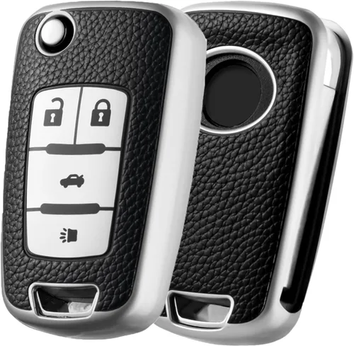 Miniatura 12 de ELOHEI Funda para llavero de Chevy, funda de TPU suave para Chevy Chevrolet Equinox Camaro Cruze Malibu Sonic Volt Park Impala Buick Encore Allure