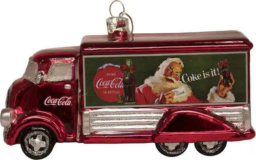 Miniatura 3 de Kurt Adler - Adorno de cristal para camión de Coca-Cola, 5 pulgadas