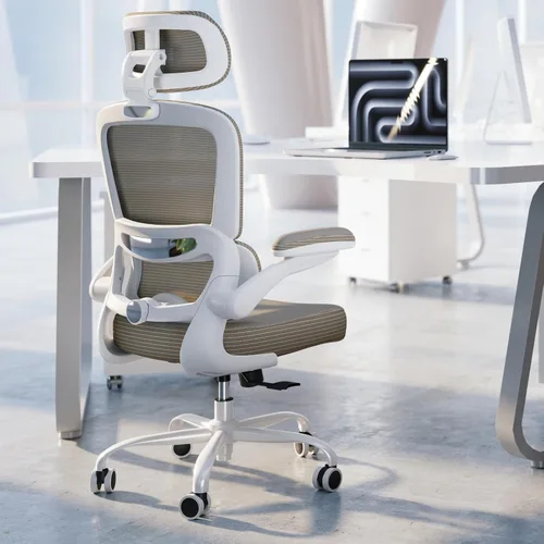 Miniatura 23 de TRALT Silla Ergonómica de Oficina - Silla de Escritorio con Reposacabezas Ajustable Soporte Lumbar Silla de Computadora - Silla Cómoda de Malla