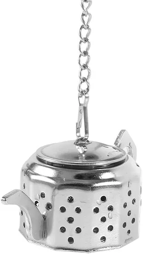 Miniatura 9 de Infusor de té en forma de tetera, colador de té ultra fino, filtro difusor de filtro de acero inoxidable para tazas de té de grano de hojas sueltas