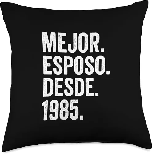 Miniatura 4 de Regalos para 37 aniversario de boda 37 años Mejor Esposo Desde 1985 37 aniversario de boda 37 años, 16 x 16 pulgadas, multicolor