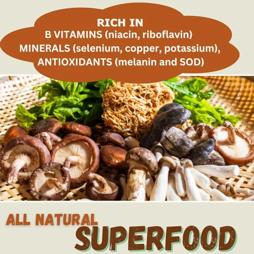 Miniatura 3 de Cherie Sweet Heart 7 - Extracto de hongos en polvo, mezcla orgánica de superalimentos USDA con melena de león, reishi, cordyceps, maitake, shiitake