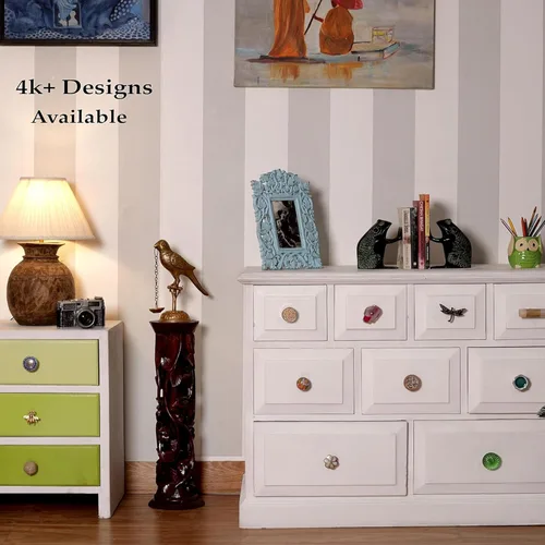 Miniatura 5 de 6 pomos para gabinete, pomos de ratán para muebles, pomos bohemios, tiradores de tocador bohemios, perillas de barra en T para cajón de aparador