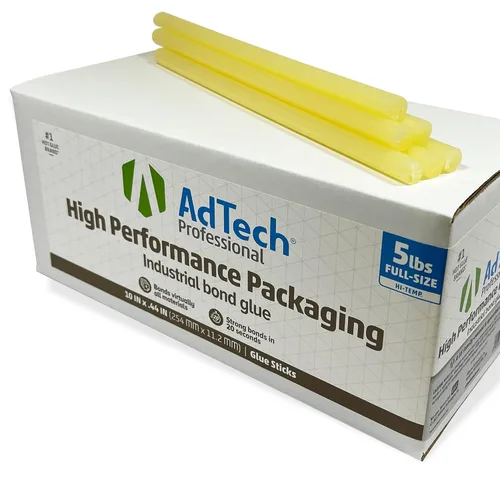Miniatura 8 de AdTech Pegamento caliente industrial de alta temperatura de madera profesional del alto rendimiento pega 10" ámbar