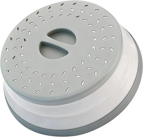 Miniatura 31 de Cubierta plegable contra salpicaduras para microondas, 10.5 pulgadas, apta para lavavajillas, cubierta de placa para microondas con ventilación