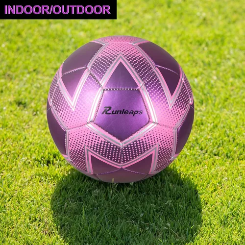 Miniatura 5 de Balón de fútbol Runleaps tamaño 1.5 y tamaño 3 y tamaño 4 y tamaño 5 para niños y adultos, pelotas de juguete con patrón de estrellas