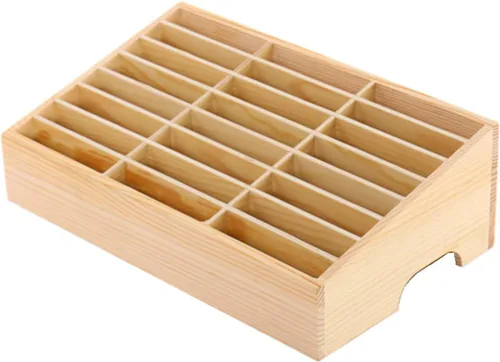 Miniatura 8 de XICHENGSHIDAI Soporte para teléfono celular de 36 rejillas para aula, caja de almacenamiento de teléfono móvil, organizador de escritorio
