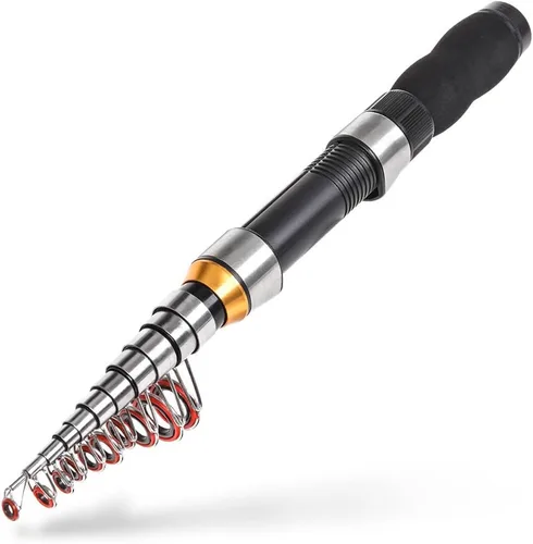 Gigicloud 1 unids caña de pescar telescópica 3.3 ft-7.5 ft caña de pescar caña de vidrio Super corta mini Bass Bait casting caña de pescar