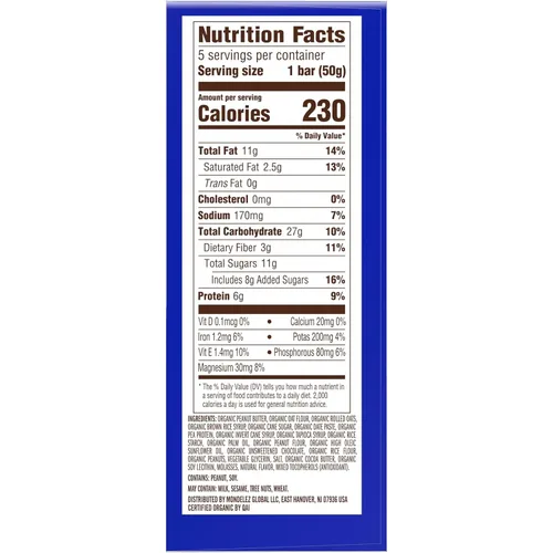 Miniatura 15 de CLIF - Barra de mantequilla de nuez – Barras energéticas rellenas de chispas de chocolate y mantequilla de maní – Sin OMG – Orgánico USDA – A base
