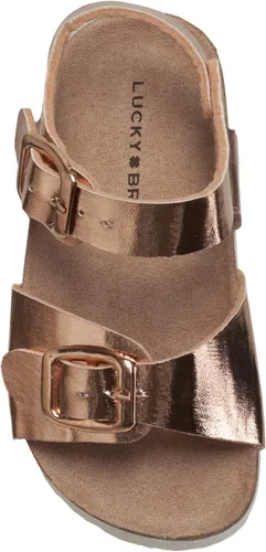 Miniatura 5 de Lucky Brand Sandalias unisex para niños Blanc de 2 correas para niños pequeños