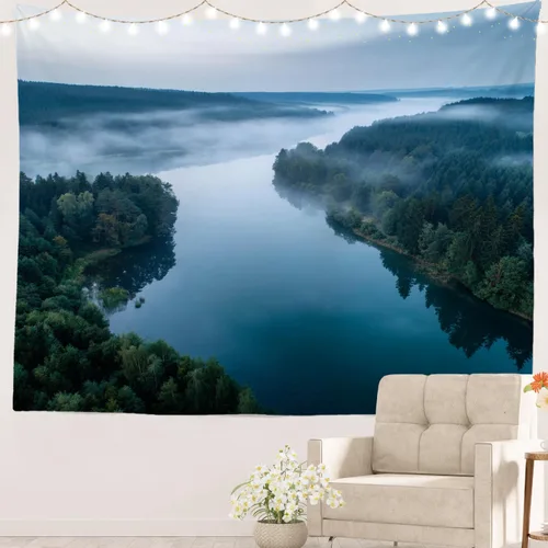 Miniatura 55 de Batmerry Abstract Repeat Polyester Tapestry, Tiled Directional Lightweight Wall Hanging High-Definition Print Backdrop For Dorm Room Bedroom Living