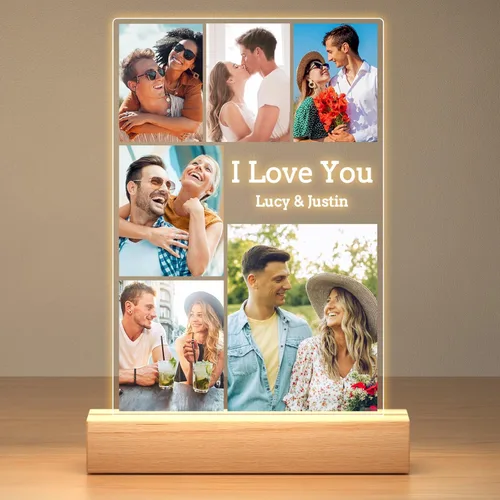 Miniatura 9 de Bulaient Marco de fotos personalizado con fotos, marcos de fotos personalizados, marco de fotos personalizado, regalos de aniversario personalizados