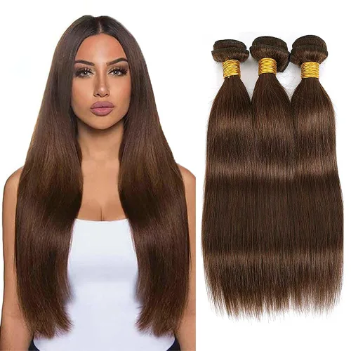Miniatura 140 de Color 30 paquetes de cabello humano marrón onda del cuerpo paquetes 8 10 12 pulgadas brasileño virgen Remy extensiones de cabello humano doble trama