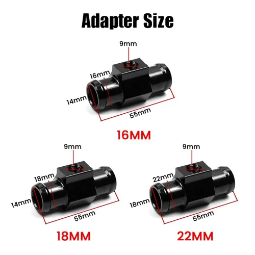 Miniatura 7 de Sensor de Temperatura del Agua Termómetro de Agua Adaptador de Sensor Termómetro de Agua Accesorio de Tubo Sensor Adaptador de Manguera