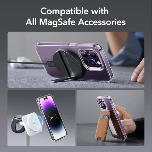 Miniatura 7 de ESR para iPhone 14 Pro Max, Funda Compatible con MagSafe, Protección Anti-choques de Grado Militar, Resistente al Amarilleo, Funda Híbrida Clásica