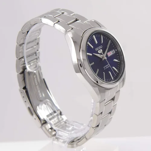 Miniatura 2 de Seiko 5 # SNKL43 - Reloj automático automático para hombre con esfera azul de acero inoxidable, Azul Patchwork, Cronógrafo, automático automático