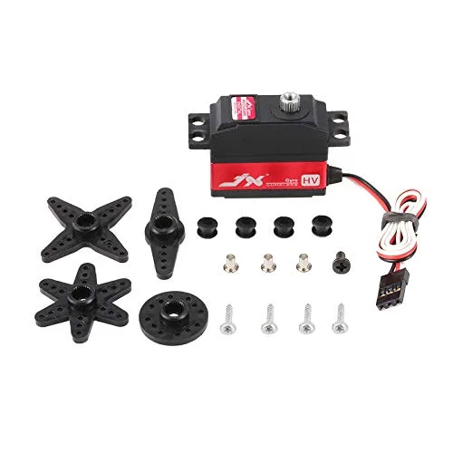 Miniatura 6 de JX PDI-HV2545MG - Servo de cola digital de alta tensión para helicóptero RC 450 500 (0.88 oz)