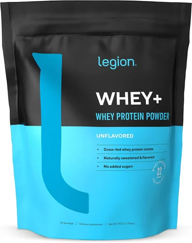 Miniatura 24 de LEGION Whey+ Proteína de Suero Aislado de Vacas Alimentadas con Pasto - Polvo de Proteína de Suero Aislado Bajo en Calorías, Sin OMG, Sin Azúcar
