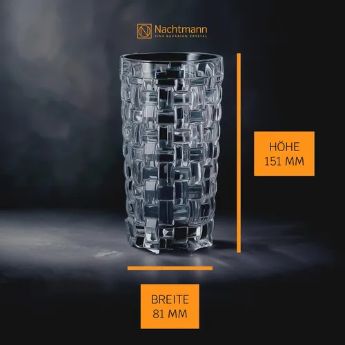 Miniatura 6 de Nachtmann Dancing Stars Bossa Nova Collection - Juego de 4 vasos de cristal transparente, para cócteles y bebidas frías, 14 onzas, apto