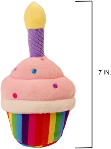 Miniatura 3 de TONBO Juguetes de peluche lindos y divertidos para perros (combo de fiesta de cumpleaños)
