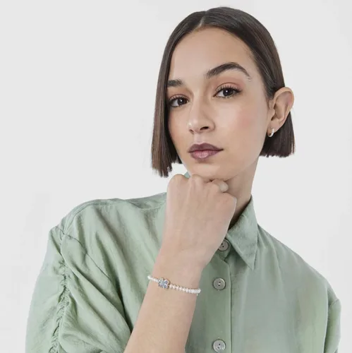 Miniatura 6 de TOUS Elastic Bracelet for Women with Cultured Freshwater Pearls.