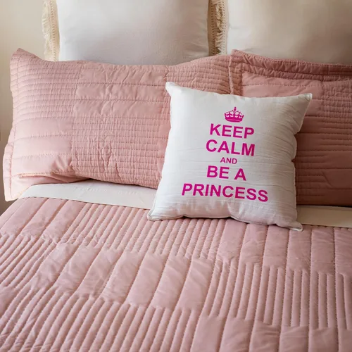 Miniatura 5 de 3dRose pc_157755_1 Funda de almohada con texto en inglés «Keep Calm and Be A Princess», 16 x 16 pulgadas (16 x 16 pulgadas)