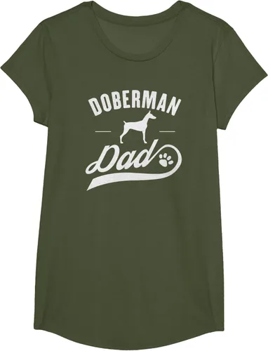 Miniatura 77 de Doberman Dad - Camiseta para amante del dueño del perro, Negro, S