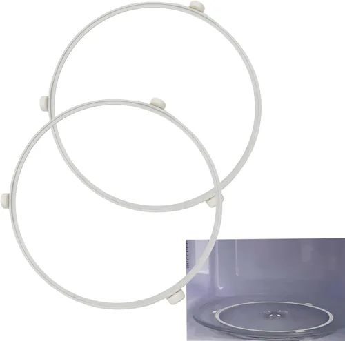 Paquete de 2 anillos giratorios de microondas WB06X10705 de 9.53 pulgadas, rodillo de anillo giratorio, para microondas GE, anillo interior de