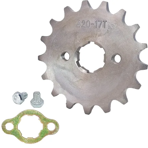 Miniatura 12 de Piñón delantero para motocicleta de 420-10T-0.669 in, se adapta a 50cc 70cc 90cc 110cc 125cc 140cc 160cc Dirt Pit Bike Mini Bike ATV Quad Wheeler