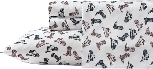Miniatura 26 de Wrangler - Juego de sábanas tamaño Queen, ropa de cama ultrasuave y ligera, ligera para comodidad durante todo el año, bolsillos profundos, sábanas