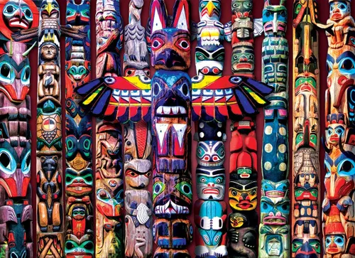Miniatura 2 de EuroGraphics (EURHR Totem Poles - Rompecabezas de 1000 piezas de 1000 piezas (6000-5349)
