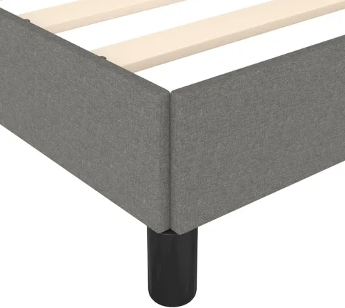 Miniatura 8 de Marco de cama gris oscuro con patas negras, 39.4 x 79.9 pulgadas, tela individual XL, peso: 41.226 libras