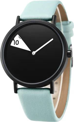 SHENGKE Reloj minimalista para mujer correa de cuero ultrafina reloj de cuarzo para mujer impermeable