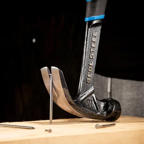 Miniatura 7 de Real Steel Martillo de encuadre de garra curva forjada de una pieza de 15 onzas con agarre de cojín 0516